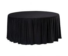 Das Klapptisch Tuch für 152,4 cm Runde Tische schwarz