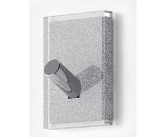 Gedy Rainbow Kleiderbügel, thermoplastisches Harz, silberfarben