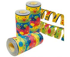 Decor Service Luftschlangen, Papier, Bunt, 15 m
