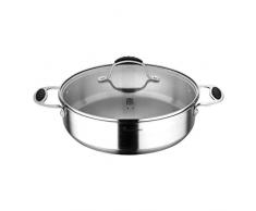 BERGNER Kochtopf 28 x 7,5 cm mit 4,5 l Fassungsvermögen aus Edelstahl Kollektion Foodies
