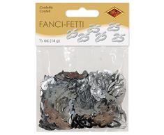 Beistle 50624-S Fanci-Fetti 25 Silhouettes Konfetti, silber