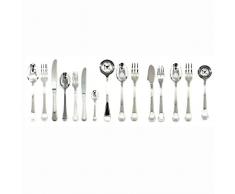MEPRA Cellini Schale, Hohlheftgriff Besteck Set, Silber, 126