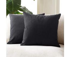 Foindtower Dekorative klassische Buffalo Überwurf-Kissenbezüge Baumwolle neutral kariert kariert kariert Gingham Kissenbezug Casual Rustikal Bauernhaus Modern Retro Dekoration für Sofa Schlafzimmer Stuhl Auto 45,7 x 45,7 cm,