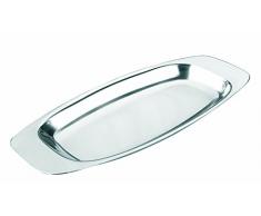 IBILI Servierplatte Bistrot, 17 x 8 cm, Edelstahl, Silber, 17 x 8 x 17 cm