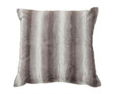 SARO LIFESTYLE Bodenkissen mit Tiermotiv, Kunstfell, Poly-Füllung, grau, 71,2 cm (28 Zoll)