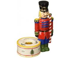 Spode 1667761 Kerzenhalter Nussknacker, Rot/Grün