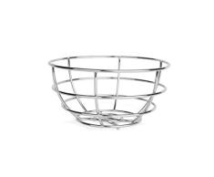 Excelsa Elegance Obstkorb, Metall, Silber, Durchmesser 21 cm