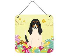 Carolines Treasures Ostereier Swiss Hound Metalldruck 6x6 Mehrfarbig