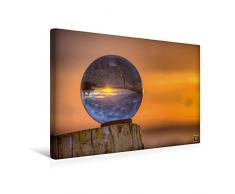 Premium Textil-Leinwand 45 cm x 30 cm quer Polen / Ã Å¡winoujÃ âºcie / Strand / Glaskugel