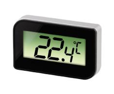 Xavax Digitales Kühl-/Gefrierschrankthermometer (zum Aufstellen, Hängen oder magnetischen Anhängen im Kühlschrank, Gefrierschrank, Tiefkühltruhe, min. -30 Grad, max. +70 Grad) schwarz
