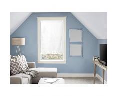 Soleil docre Scheibengardinen Baumwolle 60x90 cm Panama weiß