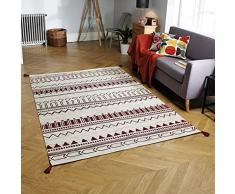 Oriental Weavers Teppich, 100% Baumwolle, rot, 120 x 170 cm