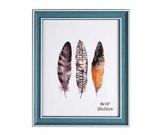 Dlin 10,2 x 15,2 cm Bilderrahmen Tischplatte Vintage Ständer Schreibtisch Display Umweltfreundlich Kunstharz Made Multi Farbe 4x6 Blau