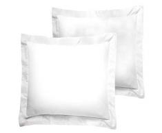 LINEN CLUB BEDDING Leinen Club Bettwäsche Hotelqualität 550-thread-count 100% ägyptische Baumwolle Standard 50,8 x 66 cm Export Qualität Weichen, Weißen Farbe Massiv/Uni 20x40 Weiß