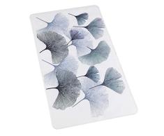 Wenko Wanneneinlage Ginkgo Antirutsch-Badewannenmatte mit Saugnäpfen, Kunststoff (TPR), Mehrfarbig, 70 x 40 cm