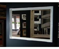 FRAMES BY POST Wandspiegel im Vintage-Stil, groß, 102 x 71 cm, Weiß