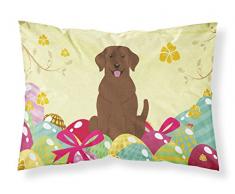 Ostereier Schokoladen-Labrador Stoff Standard-Kissenbezug