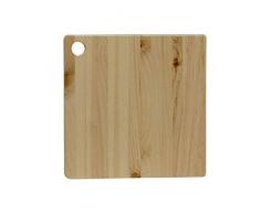 Servierbrett aus Kiefernholz, unlackiert, für Kunst- und Bastelarbeiten quadratisch Square kiefer