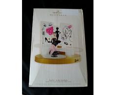 Barbie in the Spotlight - 2009 Hallmark Barbie Ornament and Runway Display Stand - QFM3012 by Barbie