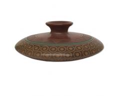 NOVICA Mond über Michoacán (groß) Keramik Deko Vase, braun, L