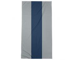 ArtVerse NFS Seattle Football Stripes Strandtuch aus Polyester-Baumwollgewebe, 36 x 72 cm, Grau und Blau