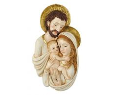 Religious Gifts Heilige Familie Kunstharz Weihnachten Wandschild Skulptur, 7 1/5,1 cm