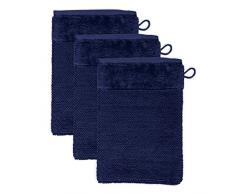 Möve Bamboo Luxe Waschhandschuhe, deep sea, 20 x 15 cm, 3