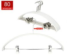 MAWA Kleidung Kleiderbügel, Stahl, weiß