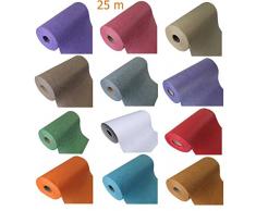 Tischläufer 25 m Hochzeit Taufe Konfirmation Kommunion Tischband 30cm (0,8€/m) (dunkel lila)