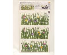 Plage Wandsticker, Motiv Blumen, wiederverwendbar