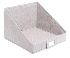 Internet s Best Open Reinigungstuch Lagerplatz | Wandschrank Regal Aufbewahrungsbox | Organisieren Blatt Decken Handtücher Pullover Schals | grau, Polyester-Mischgewebe, grau, 1 Packung