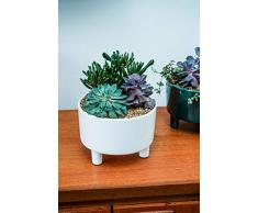 Ivyline Blumentopf, Keramik, weiß, 19 cm