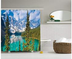 ambesonne Home Decor Kollektion, Badezimmer Dusche Vorhang-Sets mit Haken, Textil, Multi 30, 69W x 75L