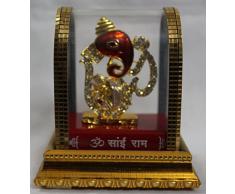 odishabazaar Idol für Auto Armaturenbrett Räucherstäbchen Pooja Puja, Statuen Für Dekoration, metall, color-3, 9x7x6