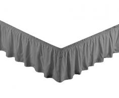 Sheets & Beyond Super Soft Massiv Gebürstet Mikrofaser 35,6 cm Bundfaltenhose Bett Rock/Staub Rüsche – von Blatt & Außerhalb Queen/King Anthrazit