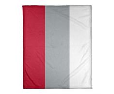 ArtVerse NFS Atlanta Fleece-Decke mit Fußballstreifen, 60 x 80, Weiß