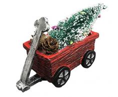 Party Explosions Weihnachtsfigur Schubkarre und Wagon Schleppbaum Wagon