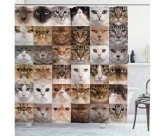 ambesonne Polyester-Decor Kollektion-Badezimmer Dusche Vorhang, Textil, Multi 5, 69W x 75L