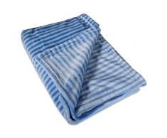 DII superweicher Plüsch-Flanell-Fleece-Überwurf für Stuhl, Couch, Picknick, Camping, Strand und den täglichen Gebrauch Blau 1 50 x 60 blau