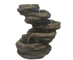 Major-Q Fengshui Dekoration Rock wie Wasserfall Brunnen mit LED-Licht (vorlage2), 55,9 cm H
