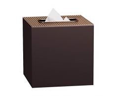 nu steel SLO9H Quadratischer Papier-Tuchbox-Halter für Badezimmer-Schminktischen, Schlafzimmer-Kommode, Nachttische, Schreibtisch und Tische mit Metall-Finish, mittelgroß, orb und Kupfer