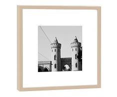 COGNOSCO - Fotografie im Holzrahmen: Nauener Tor Potsdam - Fotodruck - Format 27 x 27 cm - Rahmenfarbe beige - Hochwertiges Wandbild, Geschenkidee oder Souvenir aus Dresden
