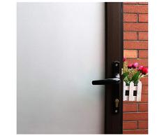 Sichtschutz Fensterfolie Sichtschutzfolie kein Kleber Glas Tür Film Glasfenster Tönung, Statische/Vinyl/Hitze Kontrolle/Blackout UV-für Badezimmer, Schlafzimmer, Wohnzimmer, Büro, Konferenzraum, PVC, White Frosted, 35 by 78.7-inch