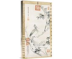 Global Galerie Budget gcs-264729–55,9–360,7 cm Cixi A Phoenix stehend auf einem chinesischen Sonnenschirm Baum Galerie Wrap Giclée-Kunstdruck auf Leinwand Art Wand