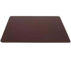 Dacasso Schokolade Braun Kunstleder Schreibtisch Matte ohne Schienen, 61 x 48,3 cm