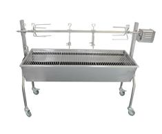TKG Holzkohle | sehr große Grillfläche | mit Drehspieß Elektrische Grill Bräter Kalorik GRB 1001, Edelstahl