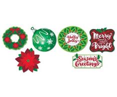 Generic Weihnachtsstern mit Ausstanzen, groß, für Zuhause, Klassenzimmer, Büro, 6 Stück