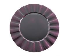 SARO LIFESTYLE Platzteller mit Rüschen Design Collection, rund, metallisch 13 Silber