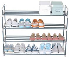 UNIWARE 19013 Schuhregal, 4 Etagen