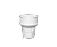 Holst Porzellan ES 005 Kosmetik- & Zahnputzbecher 10 cm, weiß, 9 x 9 x 10 cm, 6 Einheiten